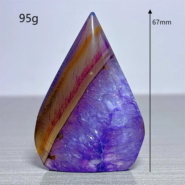 Violet Agate Torch-ToShay.org