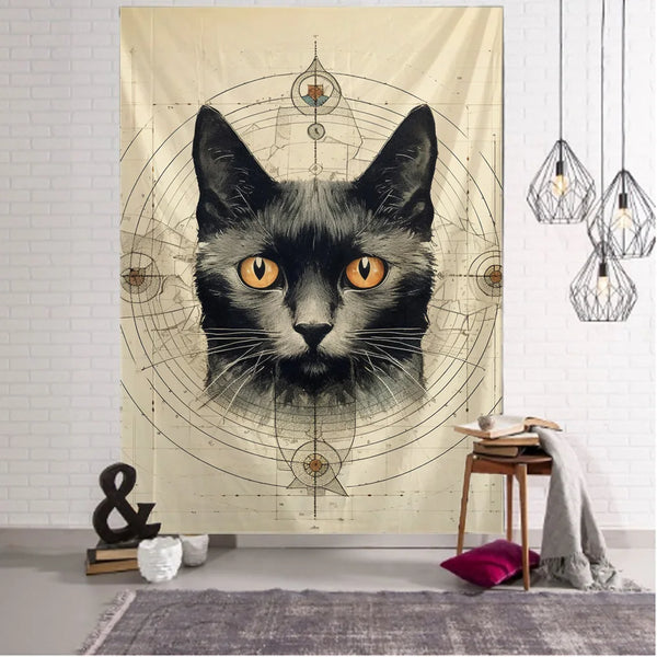 Cat Art Tapestry-ToShay.org