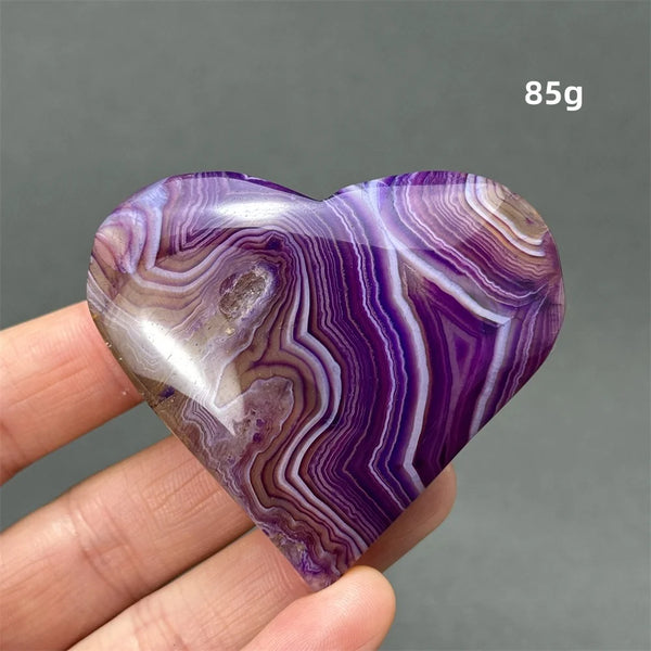 Purple Agate Heart-ToShay.org