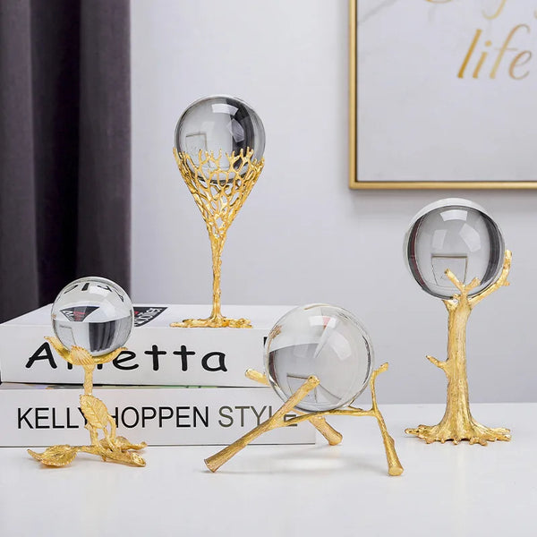 Gold Crystal Ball Stand-ToShay.org