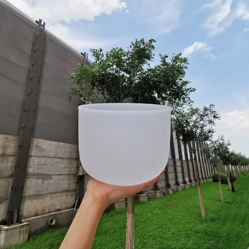 White Frosted Crystal Bowls-ToShay.org