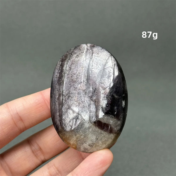 Purple Lepidolite Palm Stone-ToShay.org
