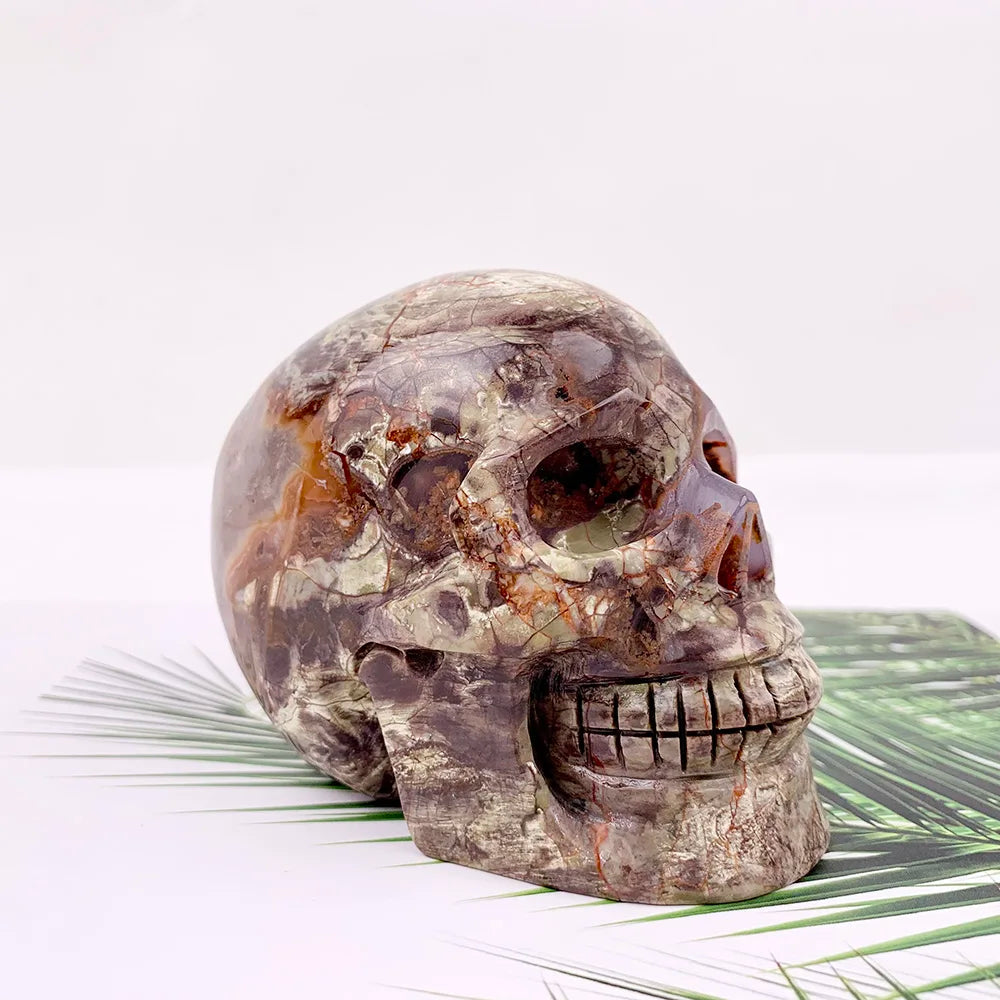 Red Money Agate Skull-ToShay.org
