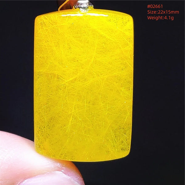 Gold Rutilated Quartz Pendant-ToShay.org