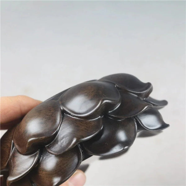 Lotus Carved Wood Base-ToShay.org