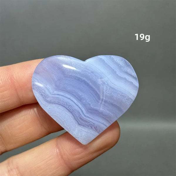 Blue Lace Crystal Heart-ToShay.org