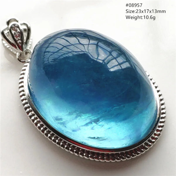 Blue Aquamarine Pendant-ToShay.org
