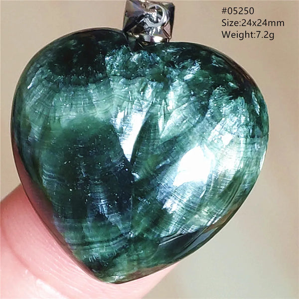 Green Seraphinite Pendant-ToShay.org