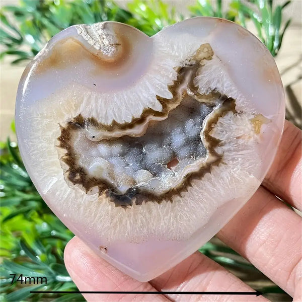 Yellow Agate Druzy Heart-ToShay.org