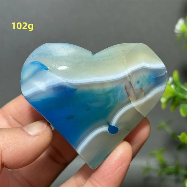 Blue Agate Heart-ToShay.org