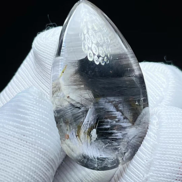 Black Rutilated Quartz Pendant-ToShay.org