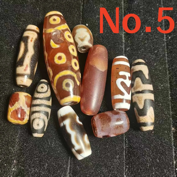 Tibetan Eyes Agate Dzi Beads-ToShay.org