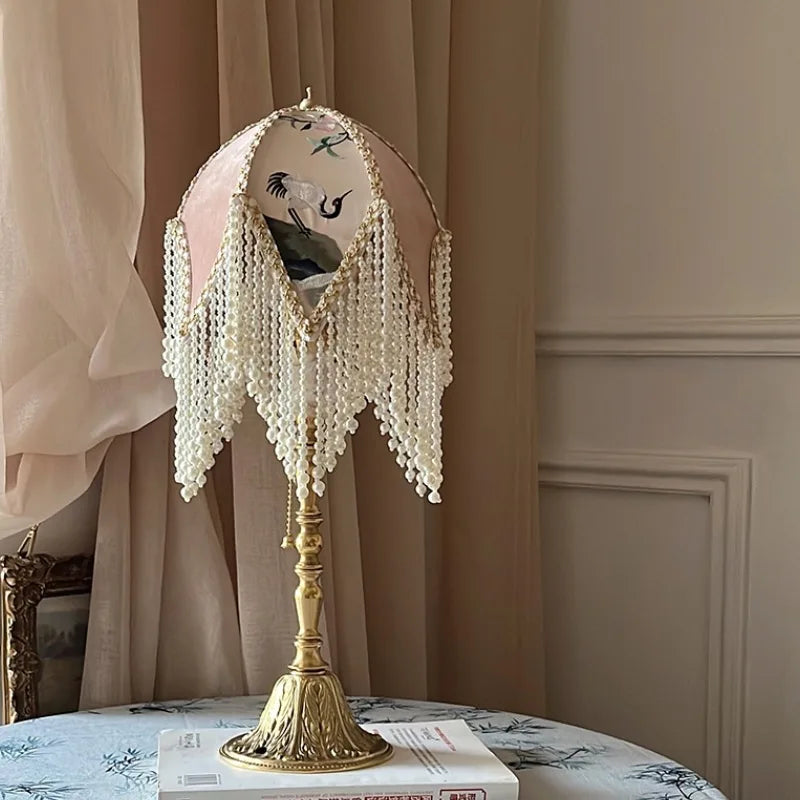 Jacquard Bead Lampshade-ToShay.org