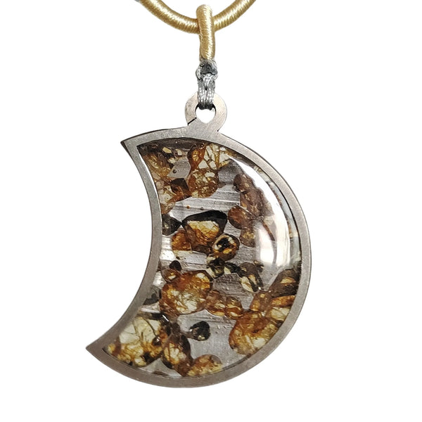 Olive Meteorite Pendant-ToShay.org