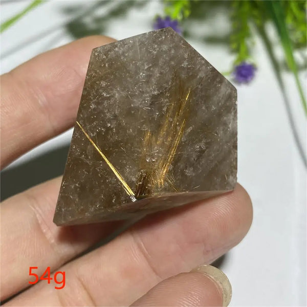 Gold Rutilated Hair Crystal-ToShay.org