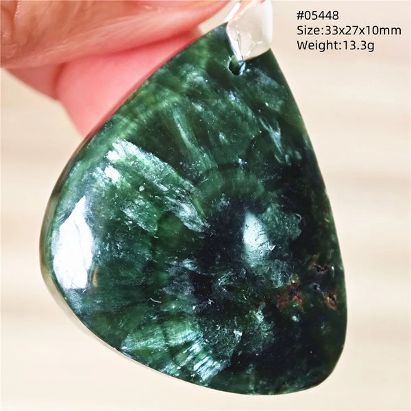 Green Seraphinite Pendant-ToShay.org