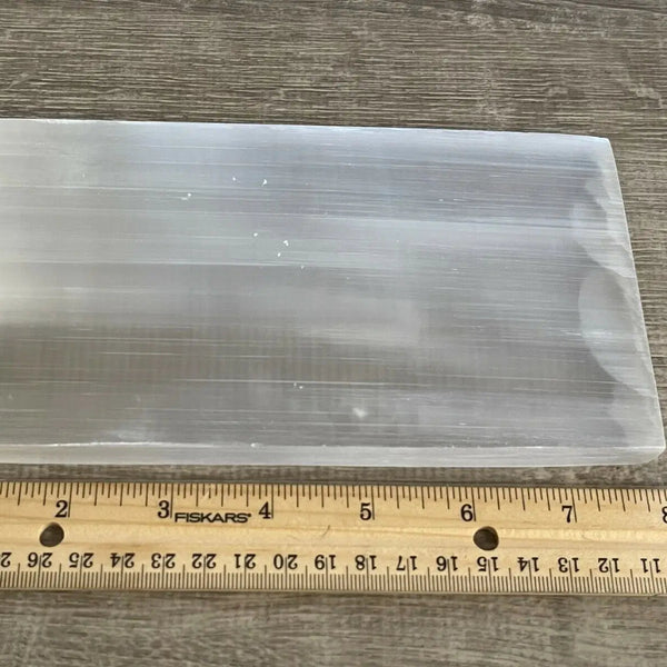 White Selenite Plate-ToShay.org