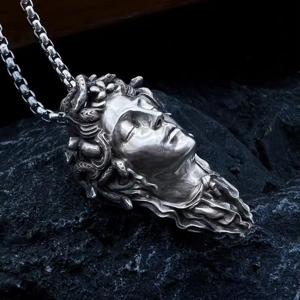 Silver Medusa Pendant-ToShay.org