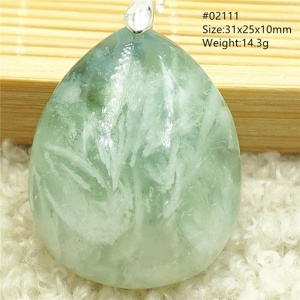 Green Blue Fluorite Pendant-ToShay.org