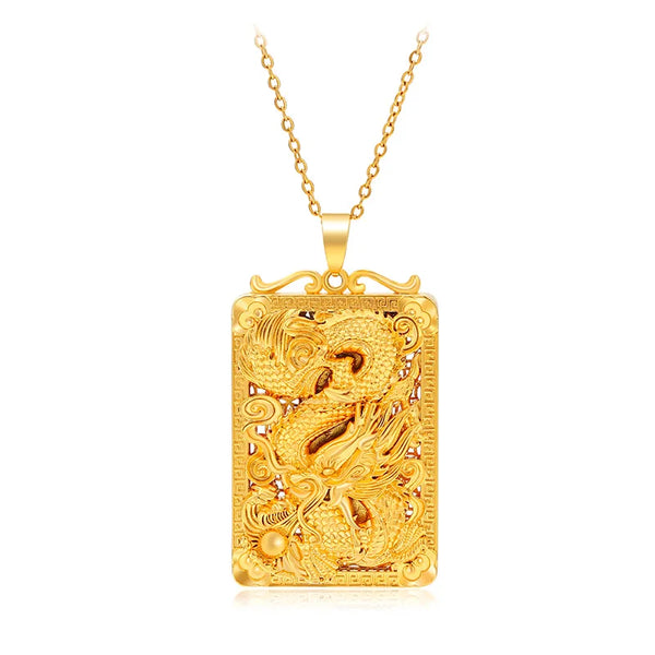 Gold Dragon Pendant-ToShay.org