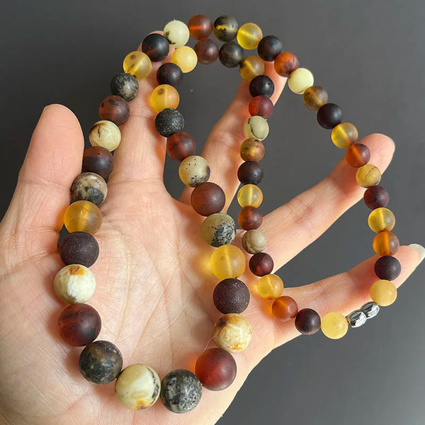 Yellow Amber Bead Bracelets-ToShay.org