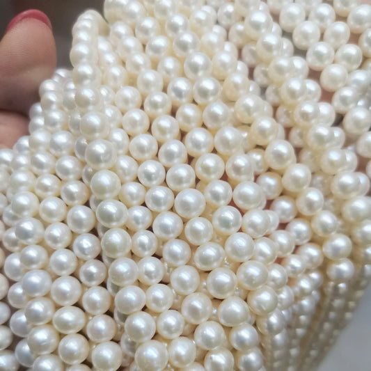 White Freshwater Pearl Beads-ToShay.org