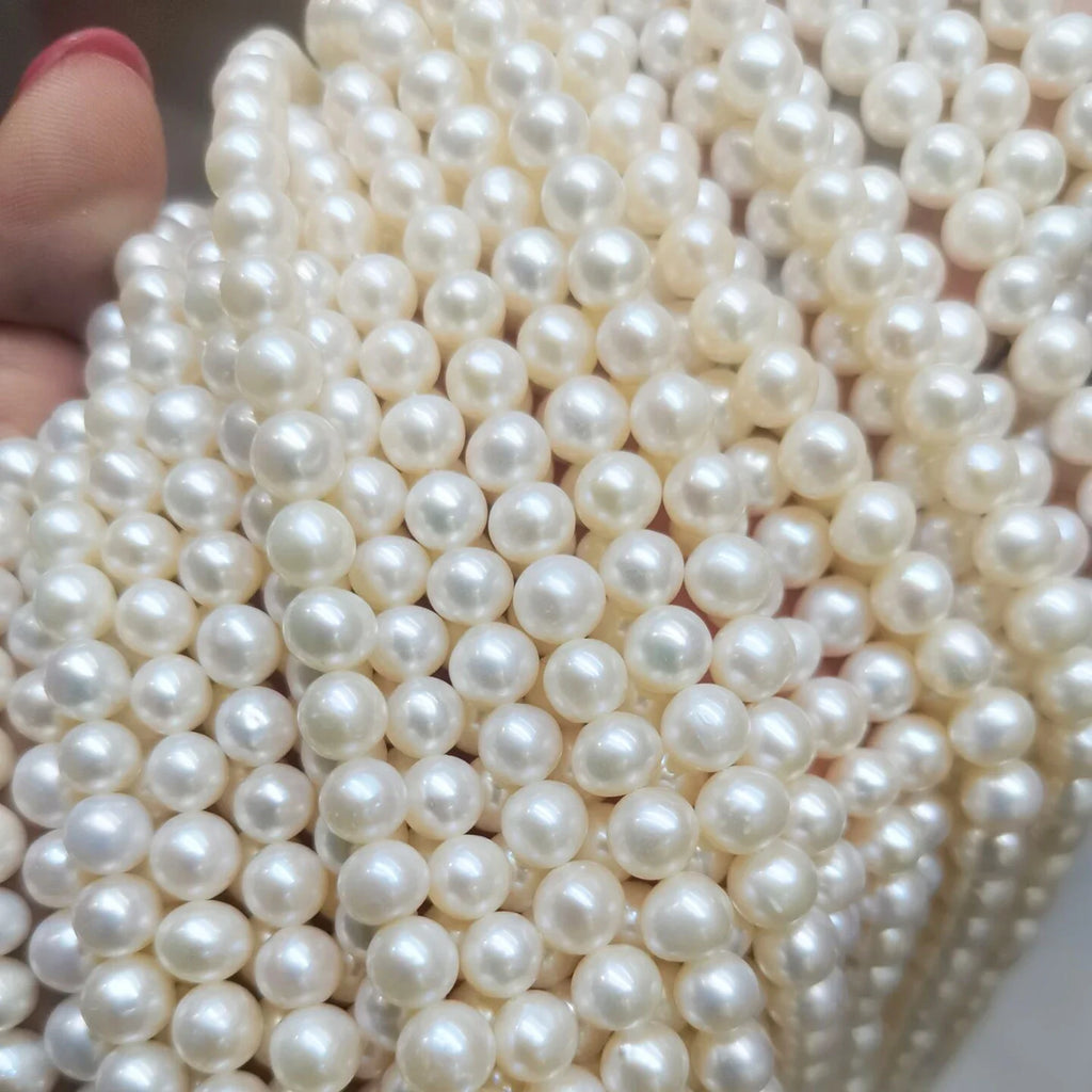 White Freshwater Pearl Beads-ToShay.org