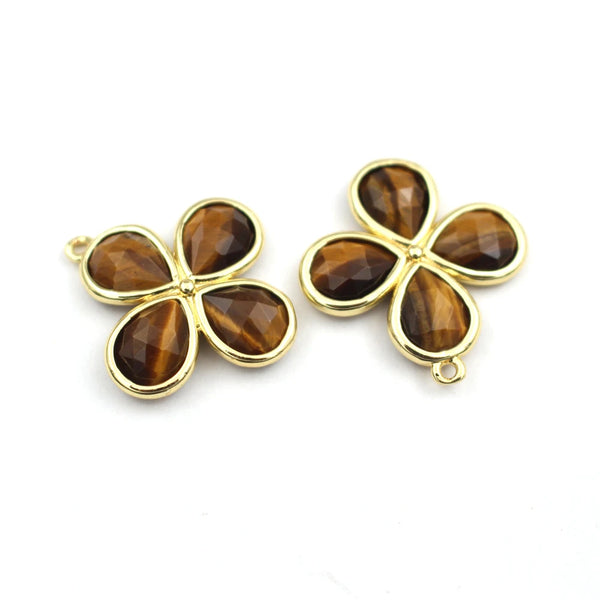 Mixed Crystal Flower Charms-ToShay.org