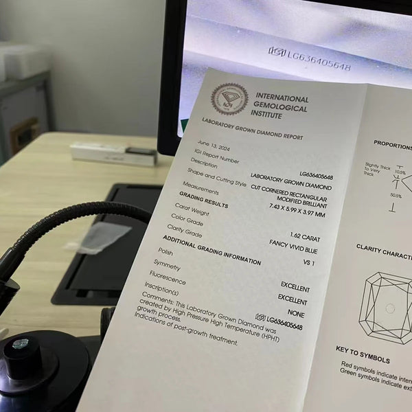 Blue Crystal Cut Diamond-ToShay.org