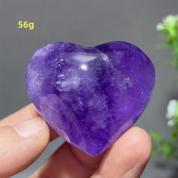 Purple Amethyst Heart-ToShay.org