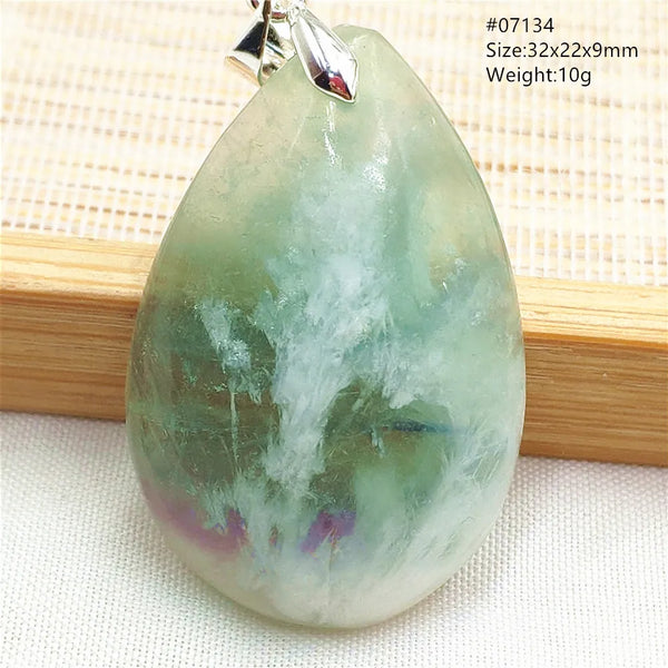 Green Blue Fluorite Pendant-ToShay.org