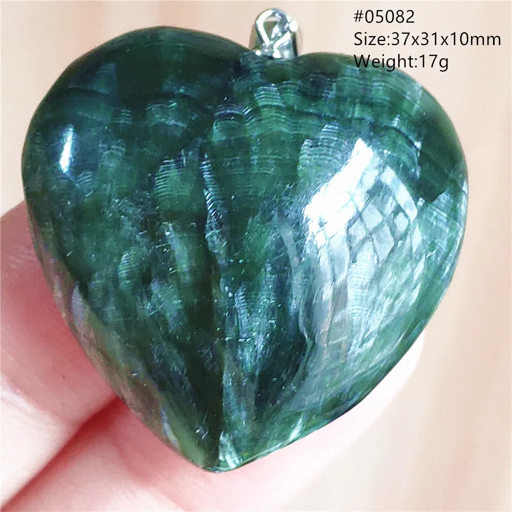 Green Seraphinite Pendant-ToShay.org