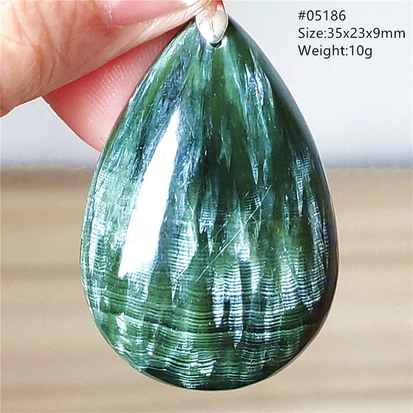 Green Seraphinite Pendant-ToShay.org