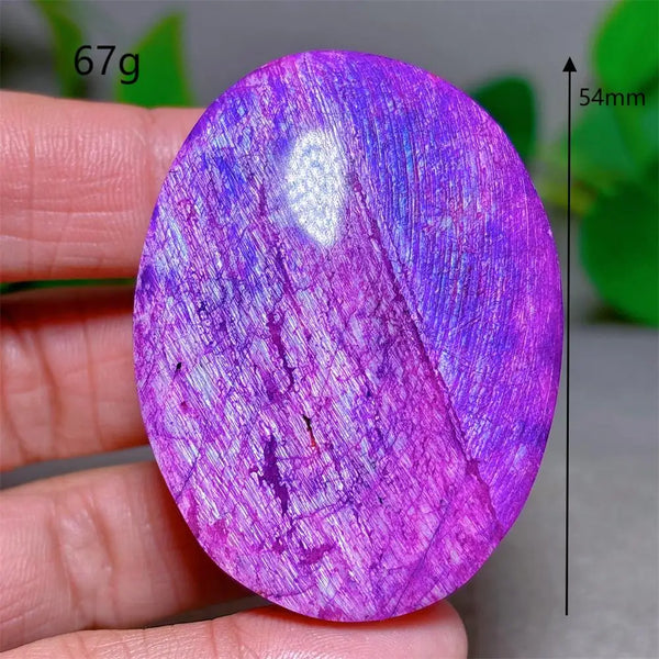 Violet Moonstone Palm Stone-ToShay.org