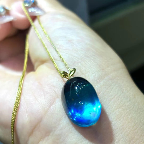 Blue Aquamarine Pendant-ToShay.org
