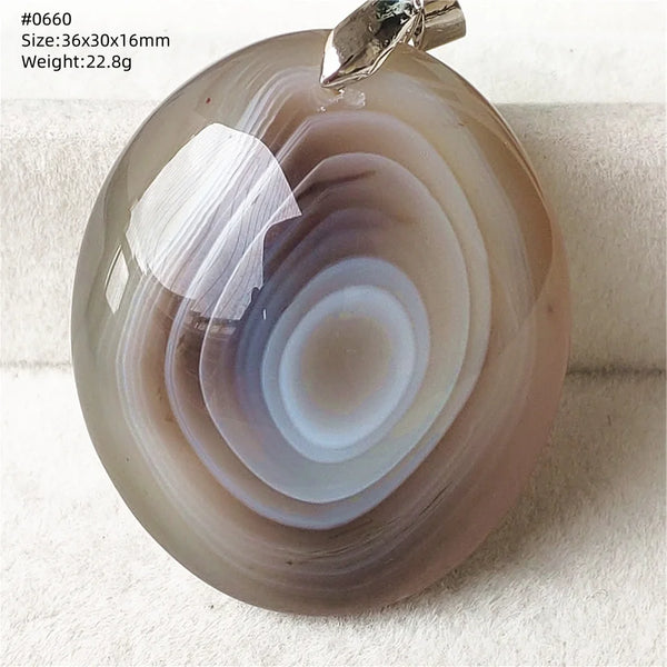 Grey Lace Agate Pendant-ToShay.org