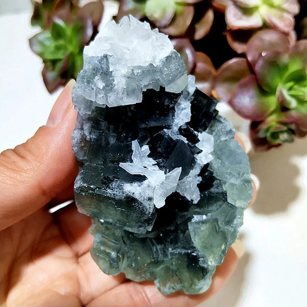 Blue Fluorite Crystal-ToShay.org