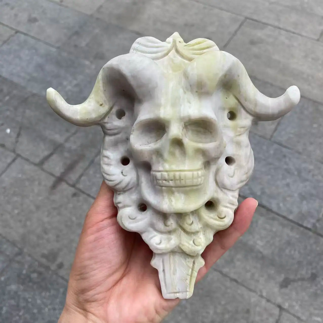 Green Tree Jade Skull-ToShay.org