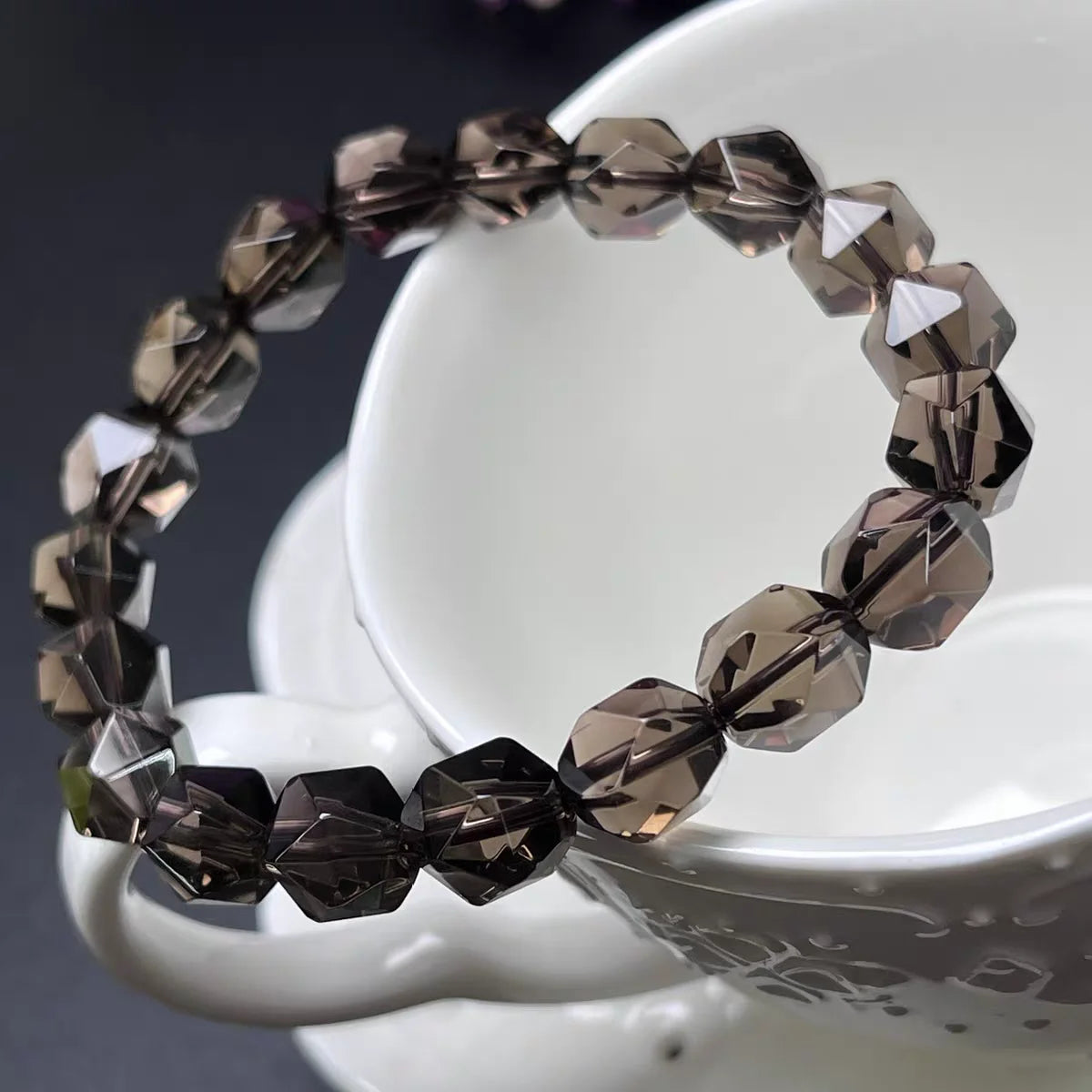 Brown Smoky Quartz Bracelet-ToShay.org