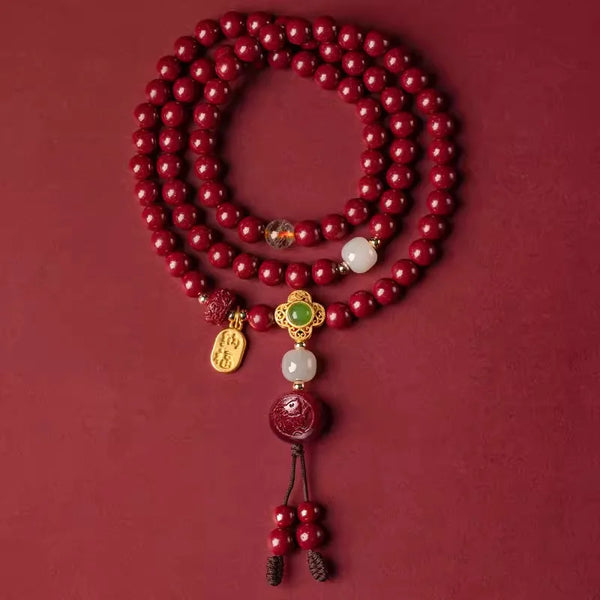 Red Cinnabar Zodiac Beads-ToShay.org