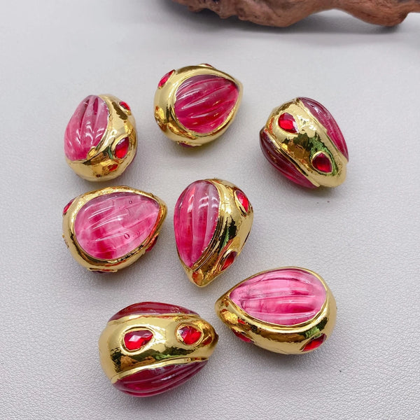 Pink Fuchsia Jade Beads-ToShay.org