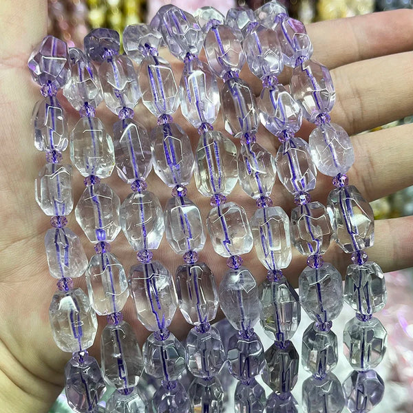 Purple Amethyst Crystal Beads-ToShay.org