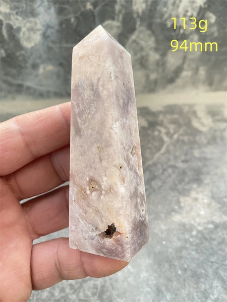 Pink Amethyst Cherry Blossom Agate-ToShay.org