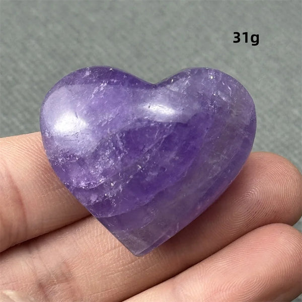 Purple Amethyst Heart-ToShay.org