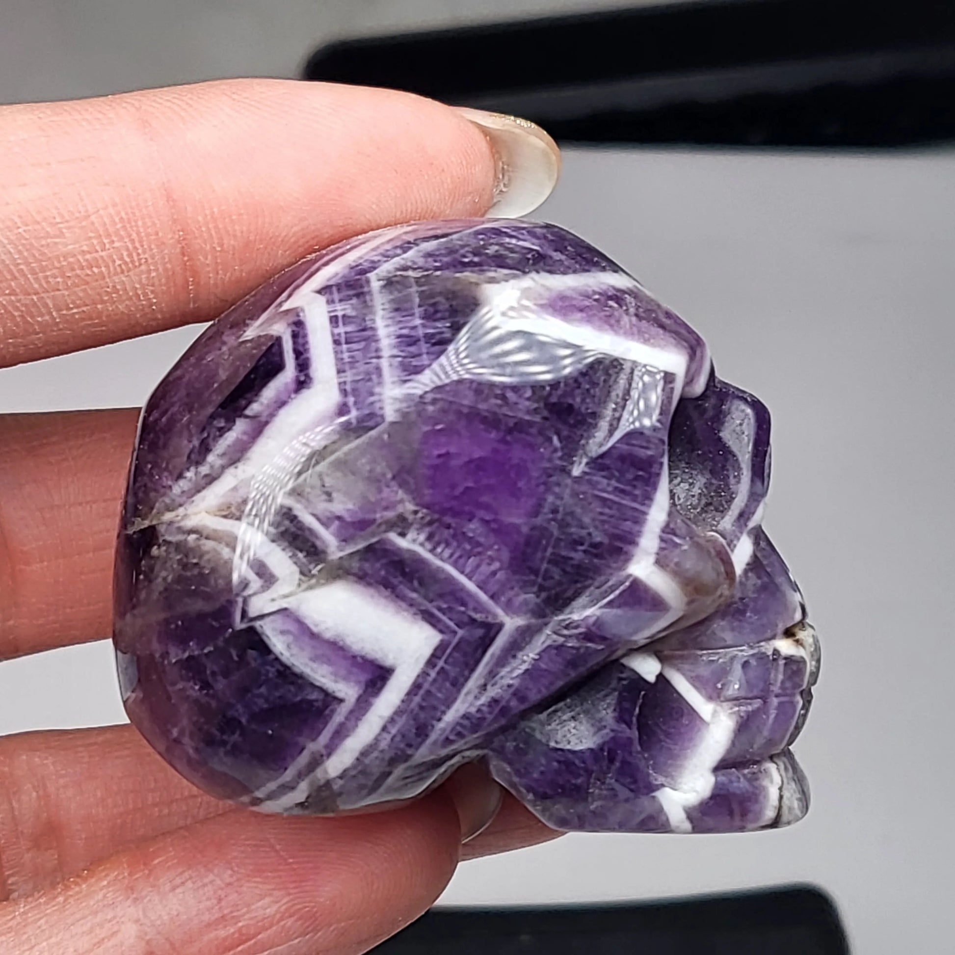 Purple Amethyst Skull-ToShay.org