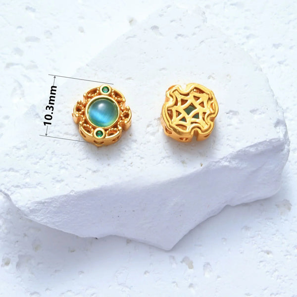 Blue Cats Eye Beads-ToShay.org