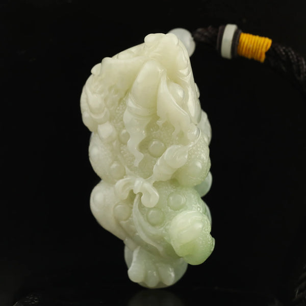 Green Jade Dragon Pendant-ToShay.org