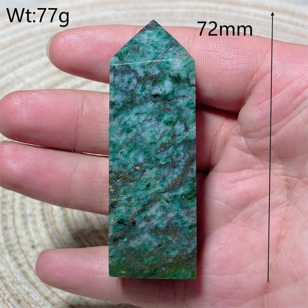 Blue Dioptase Pyrite Tower-ToShay.org