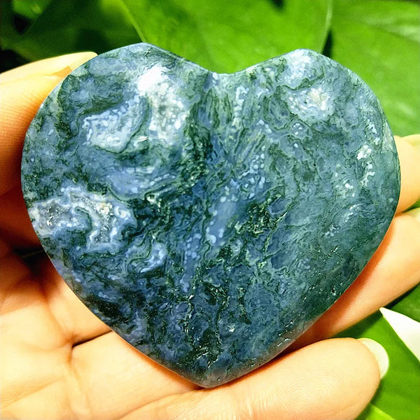 Green Moss Agate Heart-ToShay.org