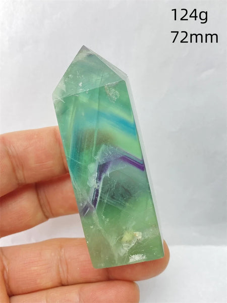 Rainbow Fluorite Crystal Point-ToShay.org